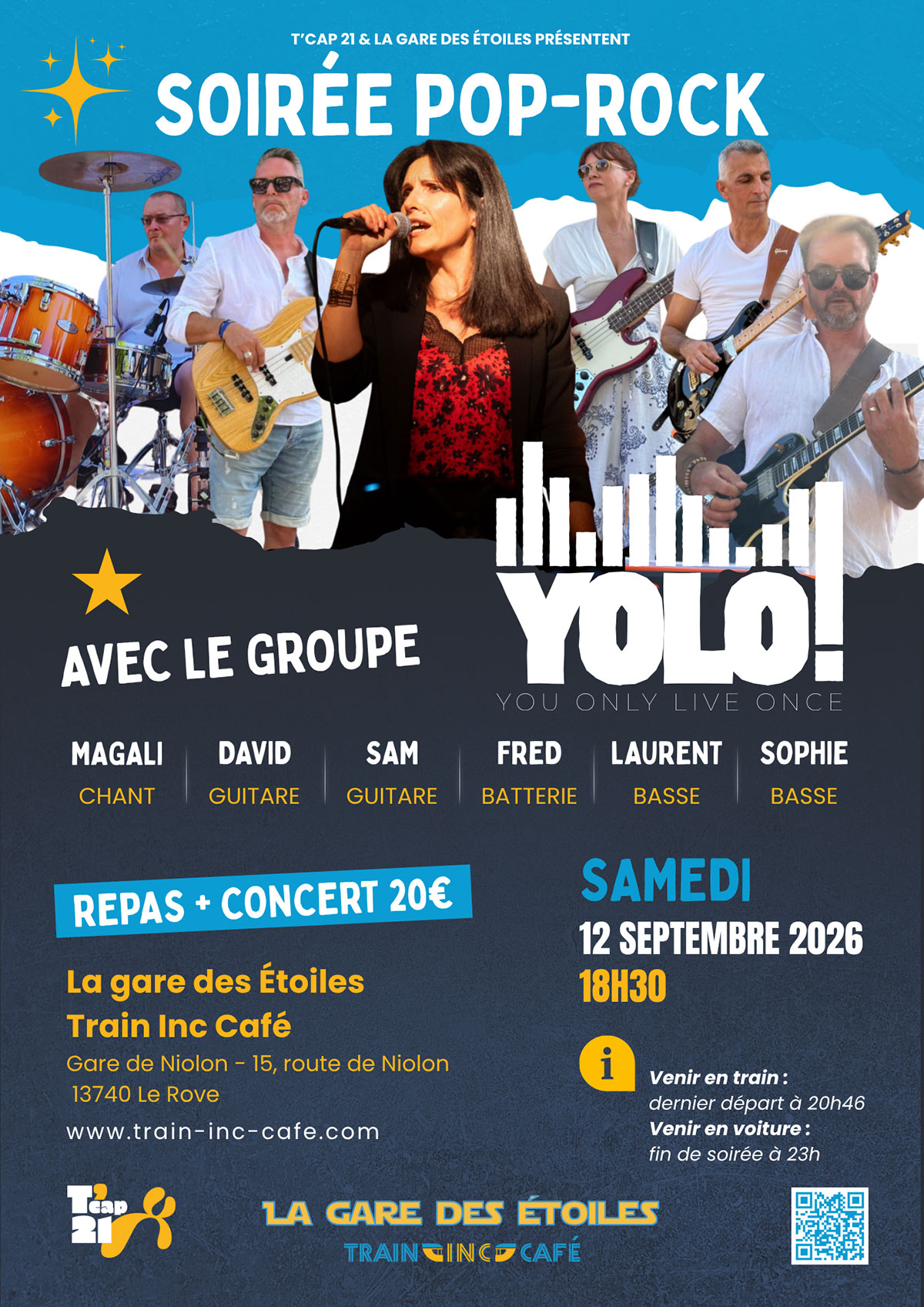 Soirée Repas-concert avec Yolo !